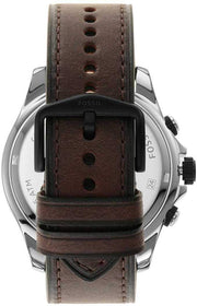  Shop Authentic Fossil Dillinger Chronograph White Dial Brown Leather Strap Watch for Men - FS5674 - Luxxuri
