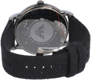  Shop Authentic Emporio Armani Luigi Analog Brown Dial Black Leather Strap Watch For Men - AR11156 - Luxxuri