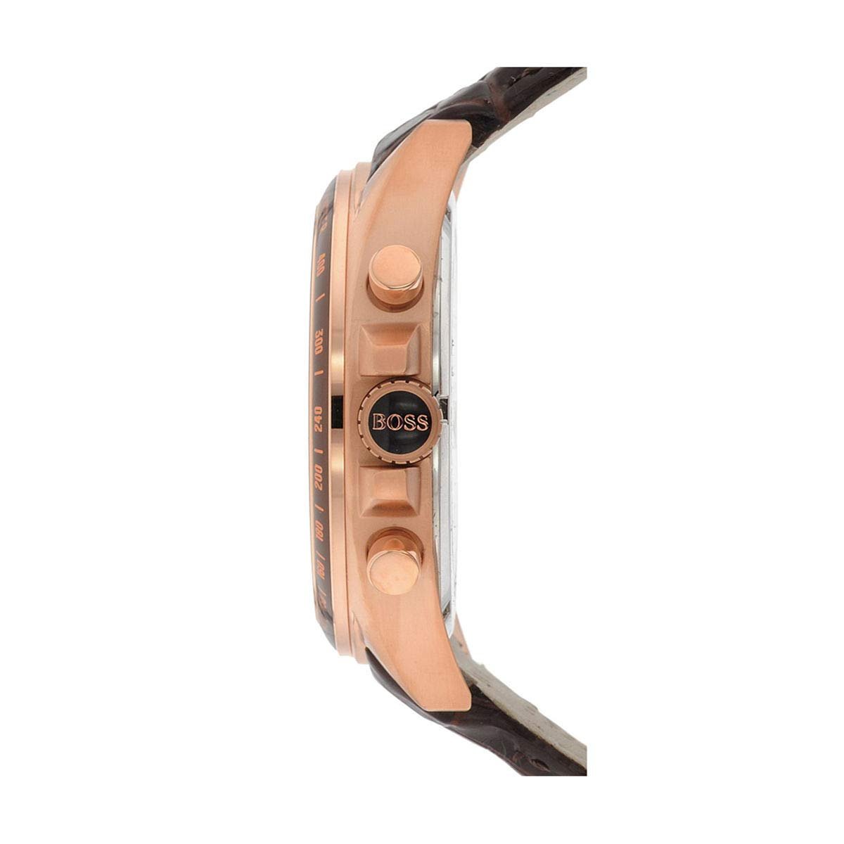  Shop Authentic Hugo Boss Driver Sport Chronograph Brown Dial Brown Leather Strap Watch for Men - 1513093 - Luxxuri
