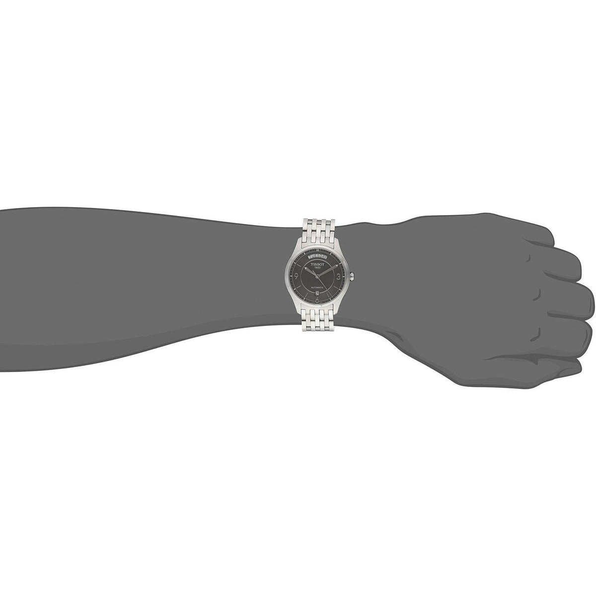  Shop Authentic Tissot T Classic T One Automatic Grey Dial Silver Steel Strap Watch For Men - T038.430.11.067.00 - Luxxuri