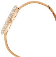  Shop Authentic Swarovski Crystal Rose Silver Dial Rose Gold Steel Strap Watch for Women - 5484073 - Luxxuri