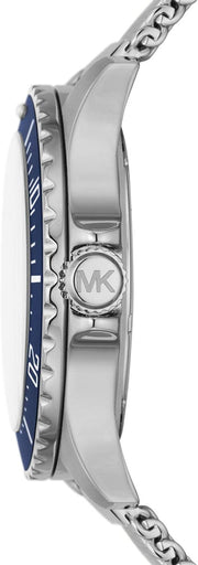 Shop Authentic Michael Kors Everest Quartz Blue Dial Silver Mesh Bracelet Watch For Men - MK9082 - Luxxuri