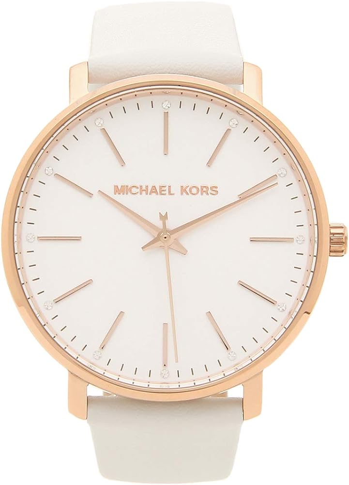  Shop Authentic Michael Kors Pyper Quartz White Dial White Leather Strap Watch For Women - MK2800 - Luxxuri