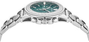  Shop Authentic Versace Greca Action Chronograph Quartz Green Dial Silver Steel Strap Watch for Men - VE3J00422 - Luxxuri