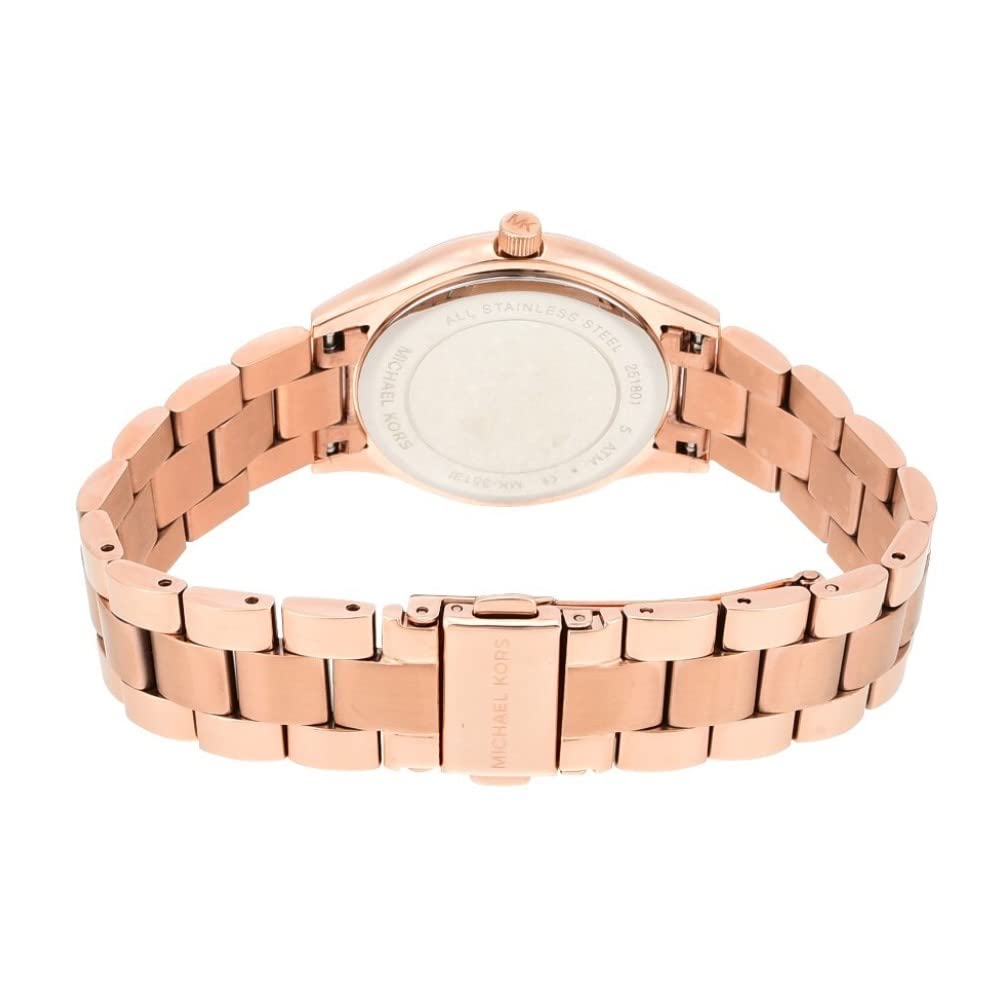  Shop Authentic Michael Kors Slim Runway Rose Gold Dial Rose Gold Steel Strap Watch for Women - MK3513 - Luxxuri