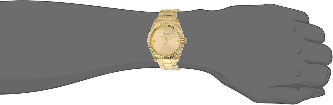  Shop Authentic Guess Connoisseur Analog Gold Dial Gold Steel Strap Watch For Men - GW0542G2 - Luxxuri
