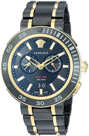 Shop Authentic Versace V Extreme Pro Two Tone Dial Stainless Steel Strap Watch for Men - VCN040017 - Luxxuri