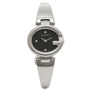  Shop Authentic Gucci Guccisima Quartz Black Dial Silver Steel Strap Watch For Women - YA134501 - Luxxuri