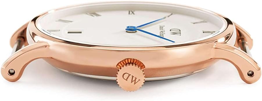  Shop Authentic Daniel Wellington Dapper York White Dial Brown Leather Strap Watch For Women - DW00100093 - Luxxuri