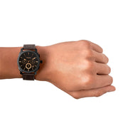  Shop Authentic Fossil Machine Flight Chronograph Brown Dial Brown Leather Strap Watch for Men - FS4656 - Luxxuri