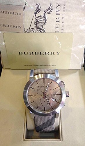  Shop Authentic Burberry The City Smoke Dial Checked Brown Leather Strap Watch for Men - BU9358 - Luxxuri