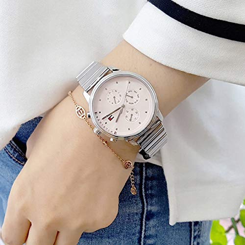  Shop Authentic Tommy Hilfiger Blake Pink Dial Silver Steel Strap Watch for Women - 1781904 - Luxxuri