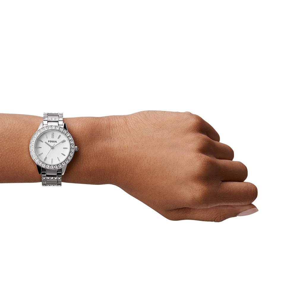  Shop Authentic Fossil Jesse White Dial Silver Steel Strap Watch for Women - ES2362 - Luxxuri
