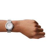  Shop Authentic Fossil Jesse White Dial Silver Steel Strap Watch for Women - ES2362 - Luxxuri