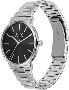  Shop Authentic Armani Exchange Cayde Analog Black Dial Silver Steel Strap Watch For Men - AX2700 - Luxxuri