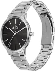  Shop Authentic Armani Exchange Cayde Analog Black Dial Silver Steel Strap Watch For Men - AX2700 - Luxxuri