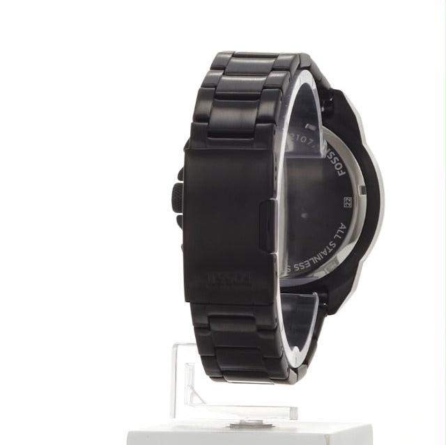  Shop Authentic Fossil Bronson Chronograph Black Dial Black Steel Strap Watch for Men - FS5851 - Luxxuri