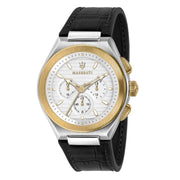  Shop Authentic Maserati Triconic Chronograph White Dial Black Leather Strap Watch For Men - R8871639004 - Luxxuri