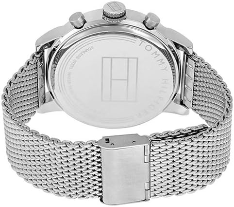  Shop Authentic Tommy Hilfiger Jake Quartz White Dial Silver Mesh Bracelet Watch for Men - 1791233 - Luxxuri