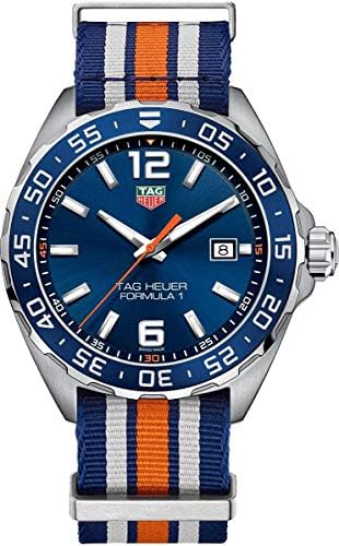  Shop Authentic Tag Heuer Formula 1 Quartz Chronograph Blue Dial Two Tone NATO Strap Watch for Men - CAZ1010.FC8196 - Luxxuri