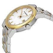  Shop Authentic Burberry The City White Dial Two Tone Steel Strap Watch for Women - BU9115 - Luxxuri