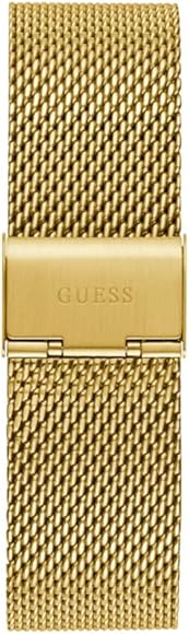  Shop Authentic Guess Continental Chronograph Black Dial Gold Mesh Strap Watch For Men - GW0582G2 - Luxxuri