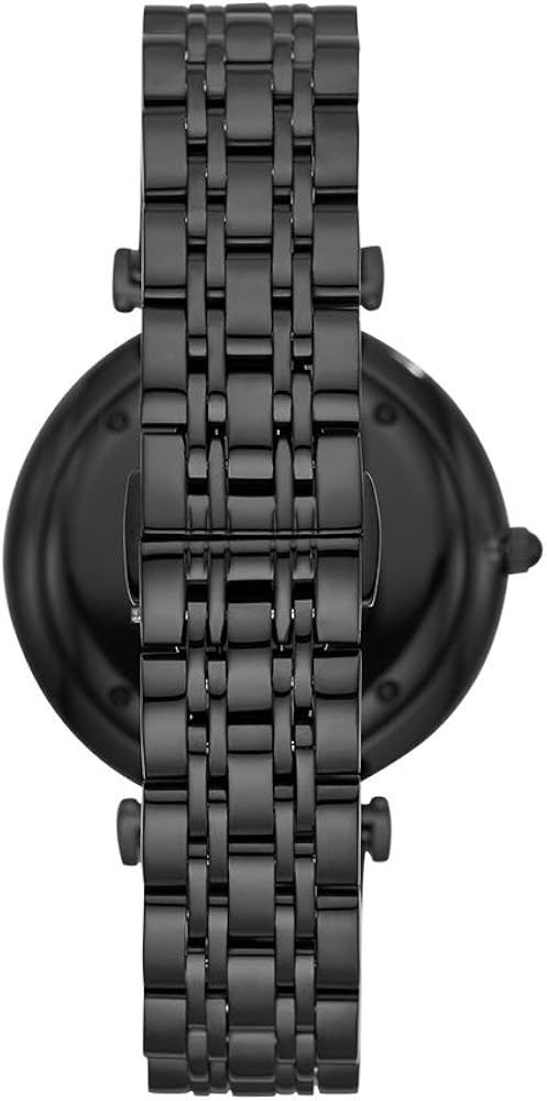  Shop Authentic Emporio Armani Gianni T Bar Analog Black Dial Black Steel Strap Watch For Men - AR11299 - Luxxuri