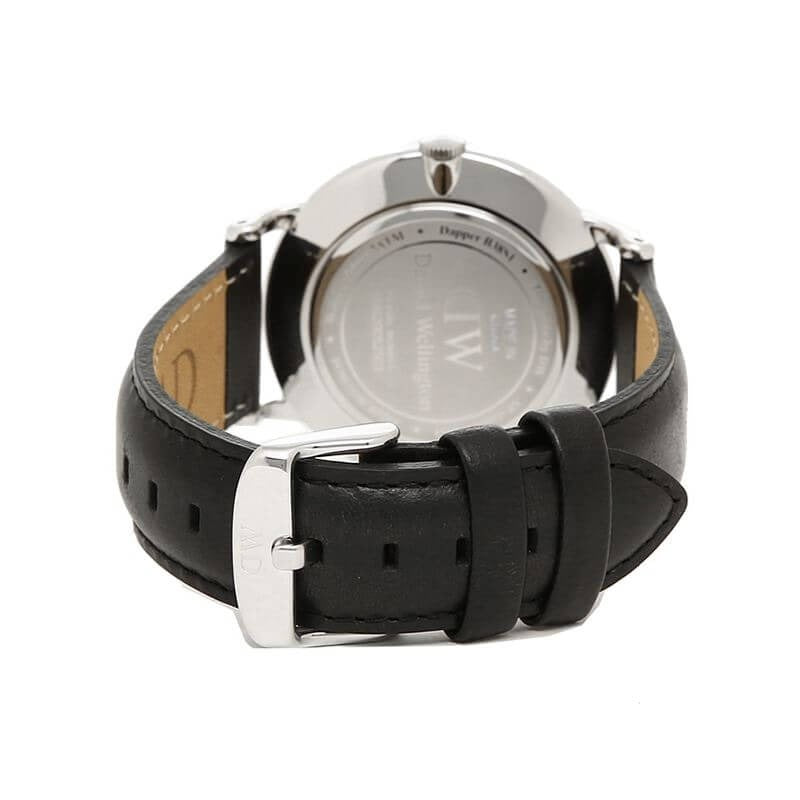  Shop Authentic Daniel Wellington Dapper Sheffield White Dial Black Leather Strap Watch For Men - DW00100088 - Luxxuri