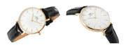  Shop Authentic Daniel Wellington Petite Reading White Dial Black Leather Strap Watch For Women - DW00100173 - Luxxuri