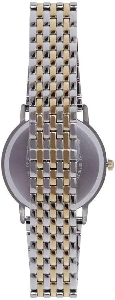  Shop Authentic Emporio Armani Kappa Quartz Black Dial Two Tone Mesh Bracelet Watch For Men - AR11228 - Luxxuri