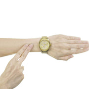  Shop Authentic Fossil Cecile Multifunction Champagne Dial Gold Steel Strap Watch for Women - AM4510 - Luxxuri