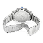  Shop Authentic Tommy Hilfiger Kane Blue Dial Silver Steel Strap Watch for Men - 1710401 - Luxxuri