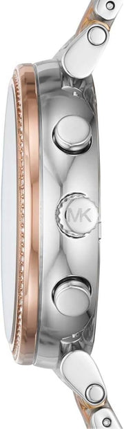  Shop Authentic Michael Kors Sofie Chronograph White Dial Two Tone Steel Strap Watch For Women - MK6688 - Luxxuri