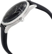  Shop Authentic Emporio Armani Lambda Classic Quartz Black Dial Black Leather Strap Watch For Men - AR11020 - Luxxuri