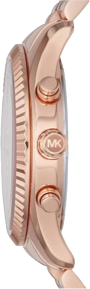  Shop Authentic Michael Kors Lexington Chronograph White Dial Rose Gold Steel Strap Watch For Women - MK8313 - Luxxuri