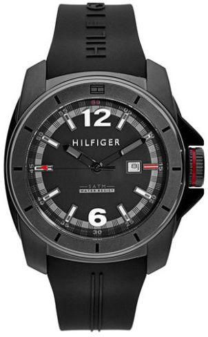  Shop Authentic Tommy Hilfiger Windsurf Black Dial Black Rubber Strap Watch for Men- 1791114 - Luxxuri