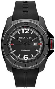  Shop Authentic Tommy Hilfiger Windsurf Black Dial Black Rubber Strap Watch for Men- 1791114 - Luxxuri