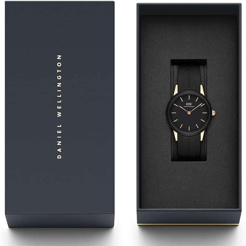  Shop Authentic Daniel Wellington Iconic Motion Black Dial Rubber Strap Watch For Women - DW00100426 - Luxxuri