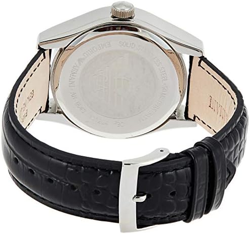  Shop Authentic Emporio Armani Valente Black Dial Black Leather Strap Watch For Men - AR0643 - Luxxuri
