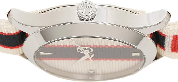  Shop Authentic Gucci G Timeless Quartz White Dial Two Tone NATO Strap Watch For Men - YA1264071 - Luxxuri