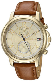  Shop Authentic Tommy Hilfiger Claudia Rose Gold Dial Brown Leather Strap Watch for Women - 1781818 - Luxxuri