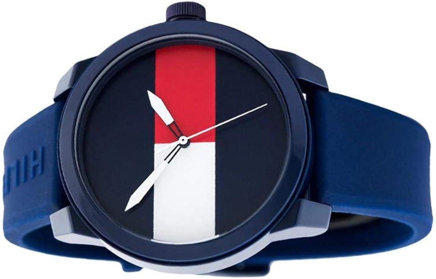  Shop Authentic Tommy Hilfiger Denim Quartz Blue Dial Blue Rubber Strap Watch for Men - 1791322 - Luxxuri