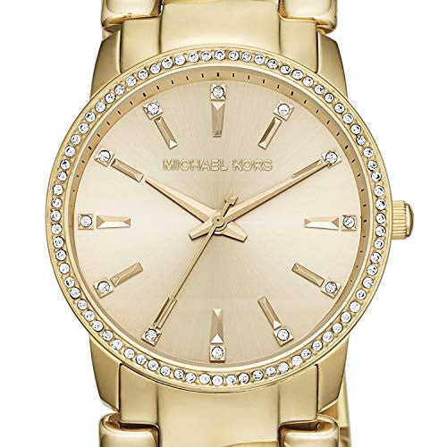  Shop Authentic Michael Kors Nini Three Hand Gold Dial Gold Steel Strap Watch For Women - MK3235 - Luxxuri