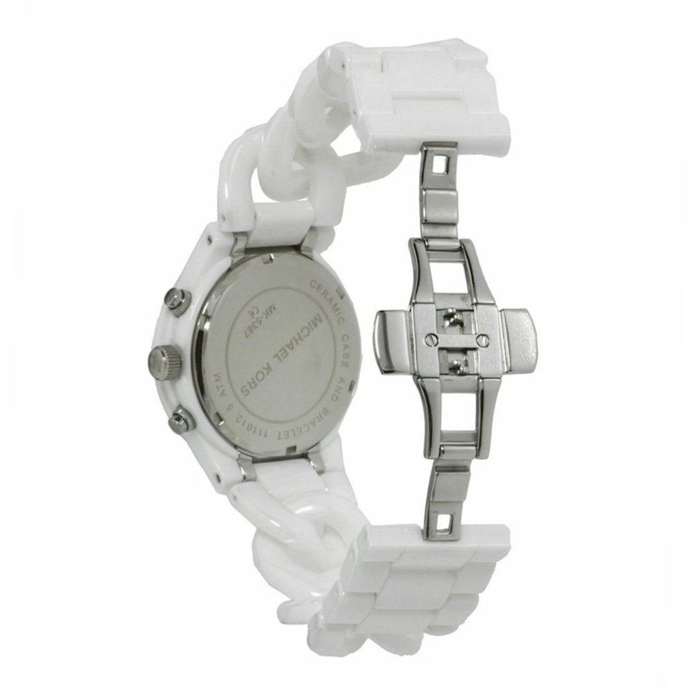 Shop Authentic Michael Kors Ceramic White Dial White Steel Strap Watch for Women - MK5387 - Luxxuri