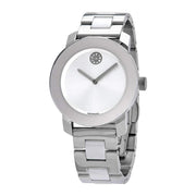  Shop Authentic Movado Bold Ceramic Silver Dial Silver Steel Strap Watch for Women - 3600638 - Luxxuri