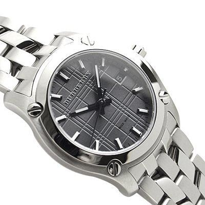  Shop Authentic Burberry Herringbone Grey Dial Silver Steel Strap Watch for Women - BU1851 - Luxxuri