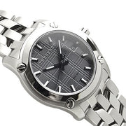  Shop Authentic Burberry Herringbone Grey Dial Silver Steel Strap Watch for Women - BU1851 - Luxxuri