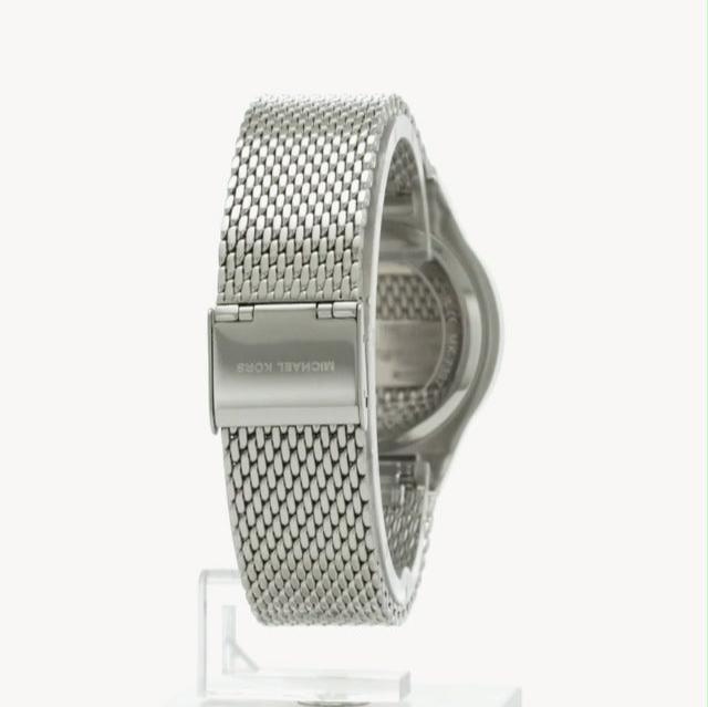  Shop Authentic Michael Kors Lennox Three-Hand Silver Dial Silver Steel Strap Watch For Women - MK7337 - Luxxuri