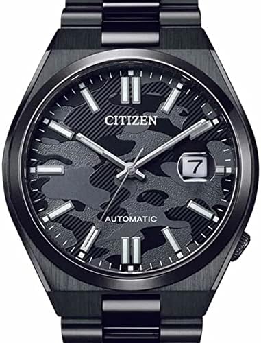  Shop Authentic Citizen Tsuyosa Automatic Camouflage Black Dial Black Steel Strap Watch For Men - NJ0155-87E - Luxxuri