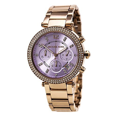  Shop Authentic Michael Kors Parker Purple Dial Rose Gold Steel Strap Watch for Women - MK6169 - Luxxuri